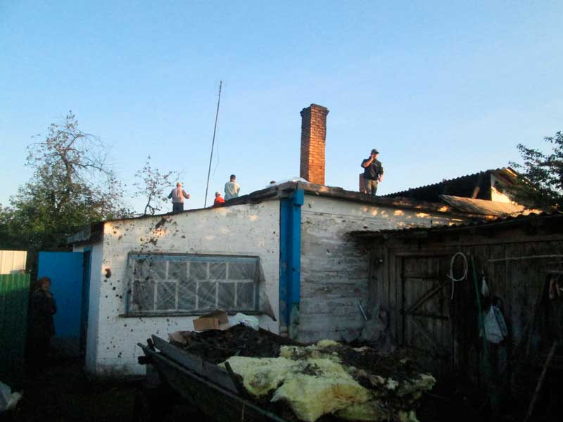 В Сопачеві через розряд блискавки горів житловий будинок